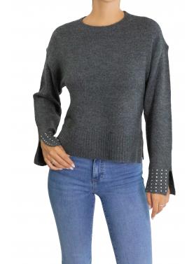 Maglione con polsi con brillantini  Only 